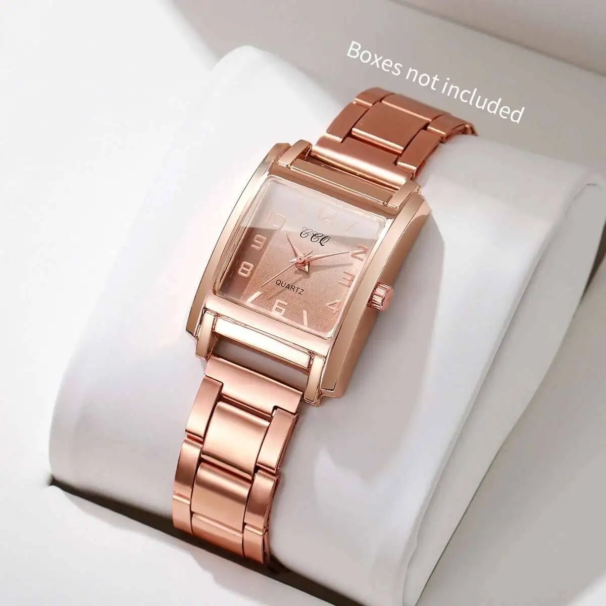 Fashion Square Women Watches Simple Arabic Dial Analog Quartz Wristwatch Reloj Mujer Girls Clock Gift（Without Box） - VibraStore