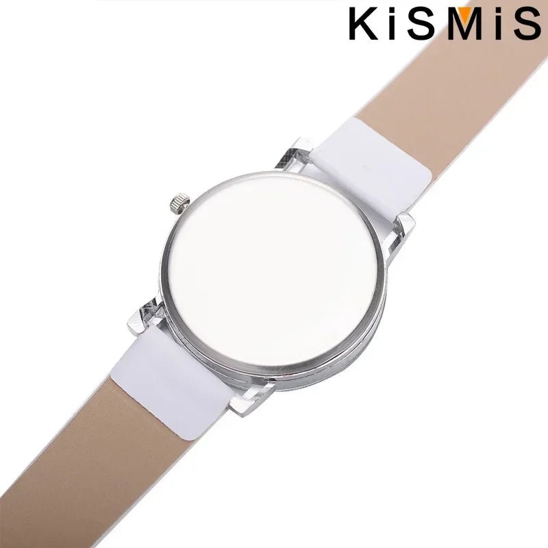 Fashion Women Quartz Watch Simple White Leather Wristwatch Ladies Dress Watch 4 Colors Waterproof Casual Stylish - VibraStore