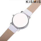 Fashion Women Quartz Watch Simple White Leather Wristwatch Ladies Dress Watch 4 Colors Waterproof Casual Stylish - VibraStore