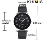 Fashion Women Quartz Watch Simple White Leather Wristwatch Ladies Dress Watch 4 Colors Waterproof Casual Stylish - VibraStore