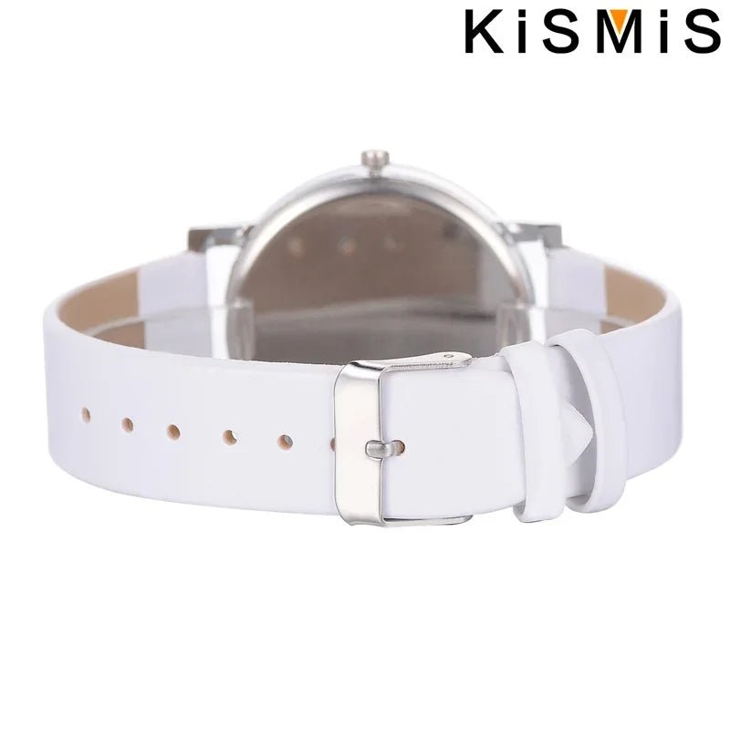 Fashion Women Quartz Watch Simple White Leather Wristwatch Ladies Dress Watch 4 Colors Waterproof Casual Stylish - VibraStore