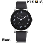 Fashion Women Quartz Watch Simple White Leather Wristwatch Ladies Dress Watch 4 Colors Waterproof Casual Stylish - VibraStore