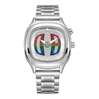 Fashionable creative men's watch y2k ins style pointer digital dual display luminous men quartz watch relojes para hombres - VibraStore