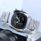 Fashionable creative men's watch y2k ins style pointer digital dual display luminous men quartz watch relojes para hombres - VibraStore