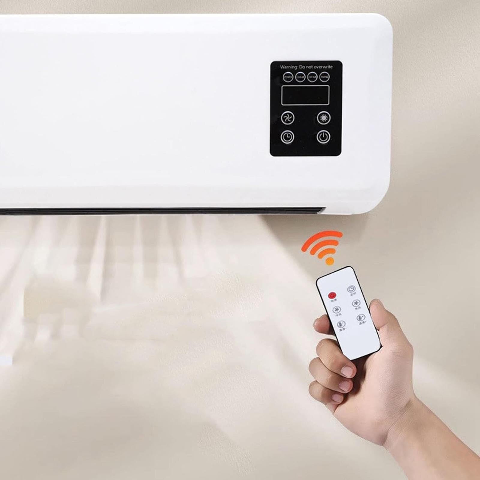 Electric Wall Heater Air Conditioner Wall Mounted Space Heater Fast Heating