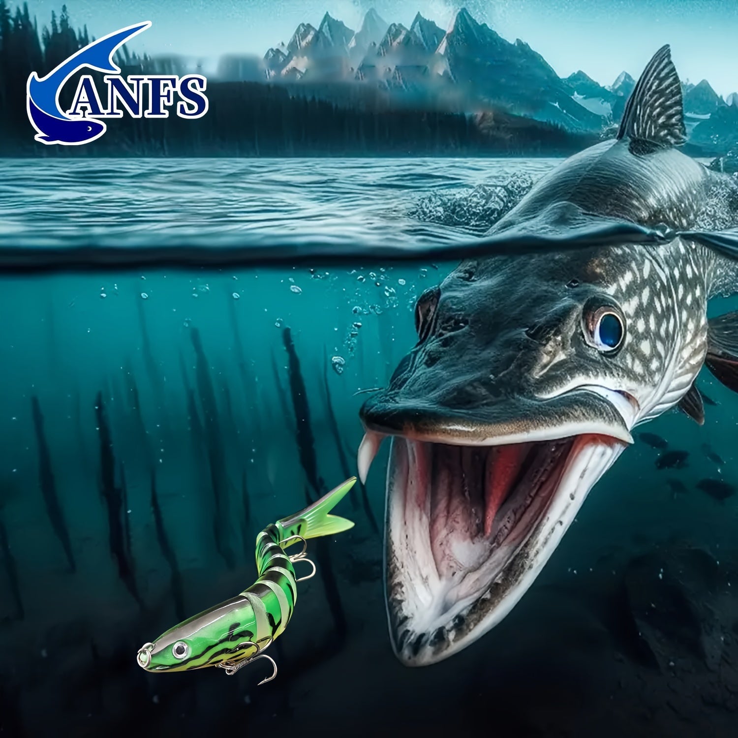 Fishing Lures Multi Jointed Swimbait Crankbait Slow Sinking Bionic Artificial Bait Freshwater Saltwater Trout Bass Fishing Accessories 20g 0.7oz/13.5cm 5.31inch, Trout Lure, Lifelike Bait, Crankbait Design, Precisioncrafted L - VibraStore