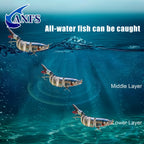 Fishing Lures Multi Jointed Swimbait Crankbait Slow Sinking Bionic Artificial Bait Freshwater Saltwater Trout Bass Fishing Accessories 20g 0.7oz/13.5cm 5.31inch, Trout Lure, Lifelike Bait, Crankbait Design, Precisioncrafted L - VibraStore