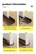 Flexible Door Bottom Sealing Strip Door Gap Soundproofing Wind and Dust Proof Weather Strip Under Door Draft Stopper Tape - VibraStore