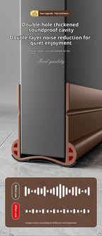 Flexible Door Bottom Sealing Strip Door Gap Soundproofing Wind and Dust Proof Weather Strip Under Door Draft Stopper Tape - VibraStore