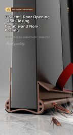 Flexible Door Bottom Sealing Strip Door Gap Soundproofing Wind and Dust Proof Weather Strip Under Door Draft Stopper Tape - VibraStore