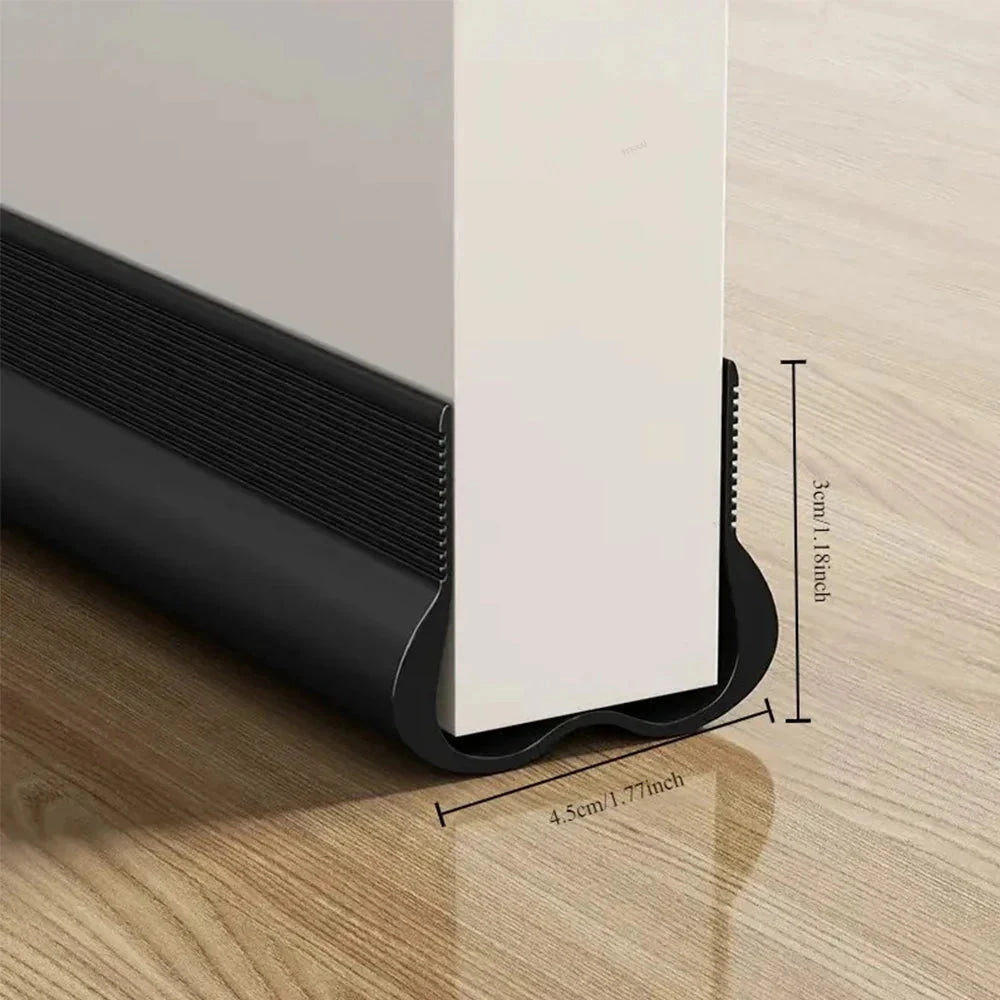 Flexible Door Bottom Sealing Strip Door Gap Soundproofing Wind and Dust Proof Weather Strip Under Door Draft Stopper Tape - VibraStore