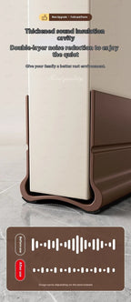 Flexible Door Bottom Sealing Strip Door Gap Soundproofing Wind and Dust Proof Weather Strip Under Door Draft Stopper Tape - VibraStore