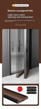 Flexible Door Bottom Sealing Strip Door Gap Soundproofing Wind and Dust Proof Weather Strip Under Door Draft Stopper Tape - VibraStore