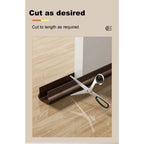 Flexible Door Bottom Sealing Strip Door Gap Soundproofing Wind and Dust Proof Weather Strip Under Door Draft Stopper Tape - VibraStore