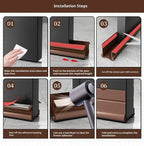 Flexible Door Bottom Sealing Strip Door Gap Soundproofing Wind and Dust Proof Weather Strip Under Door Draft Stopper Tape - VibraStore