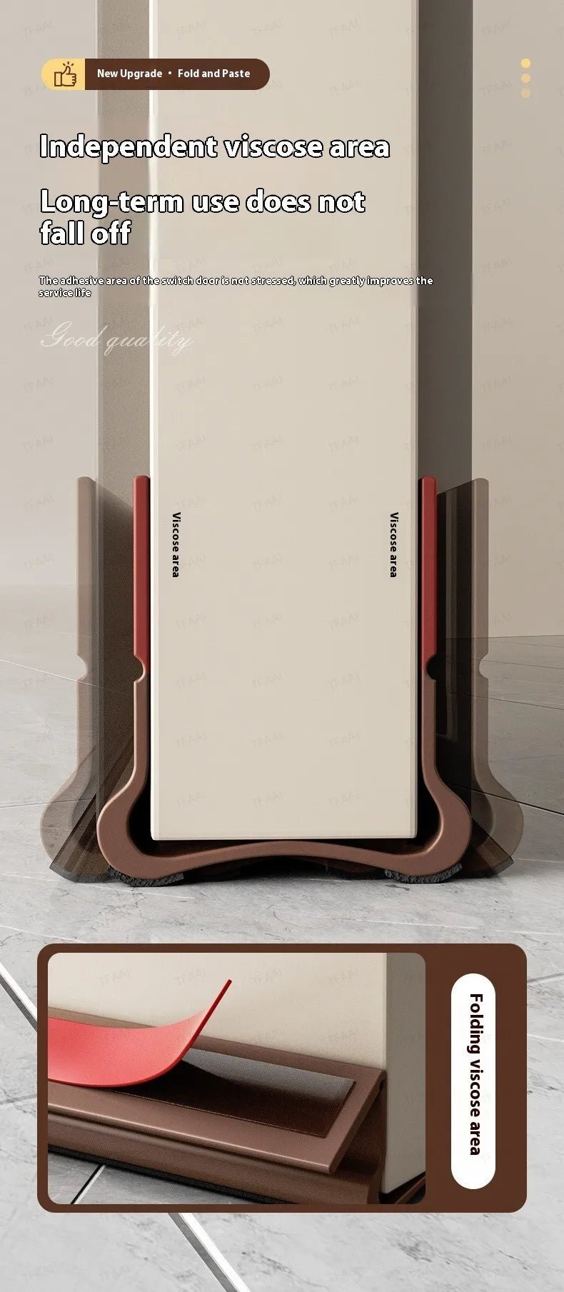 Flexible Door Bottom Sealing Strip Door Gap Soundproofing Wind and Dust Proof Weather Strip Under Door Draft Stopper Tape - VibraStore