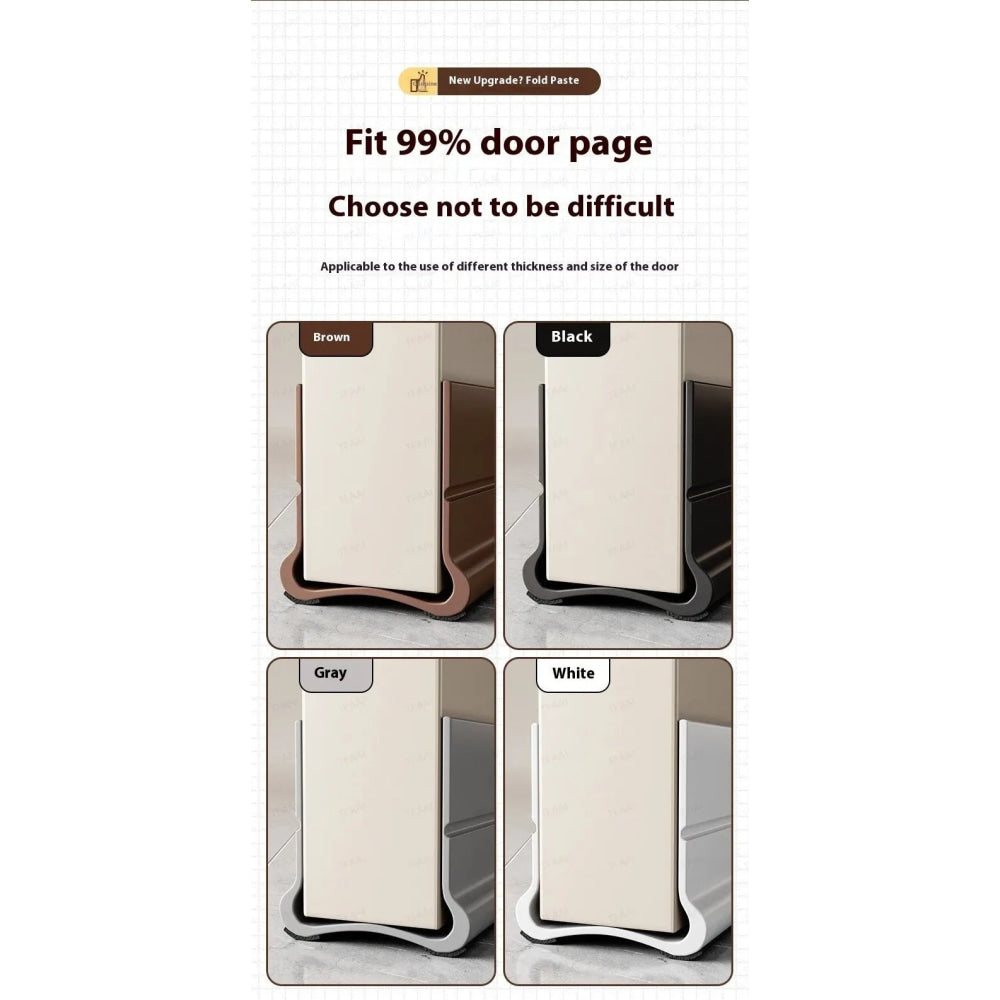Flexible Door Bottom Sealing Strip Door Gap Soundproofing Wind and Dust Proof Weather Strip Under Door Draft Stopper Tape - VibraStore