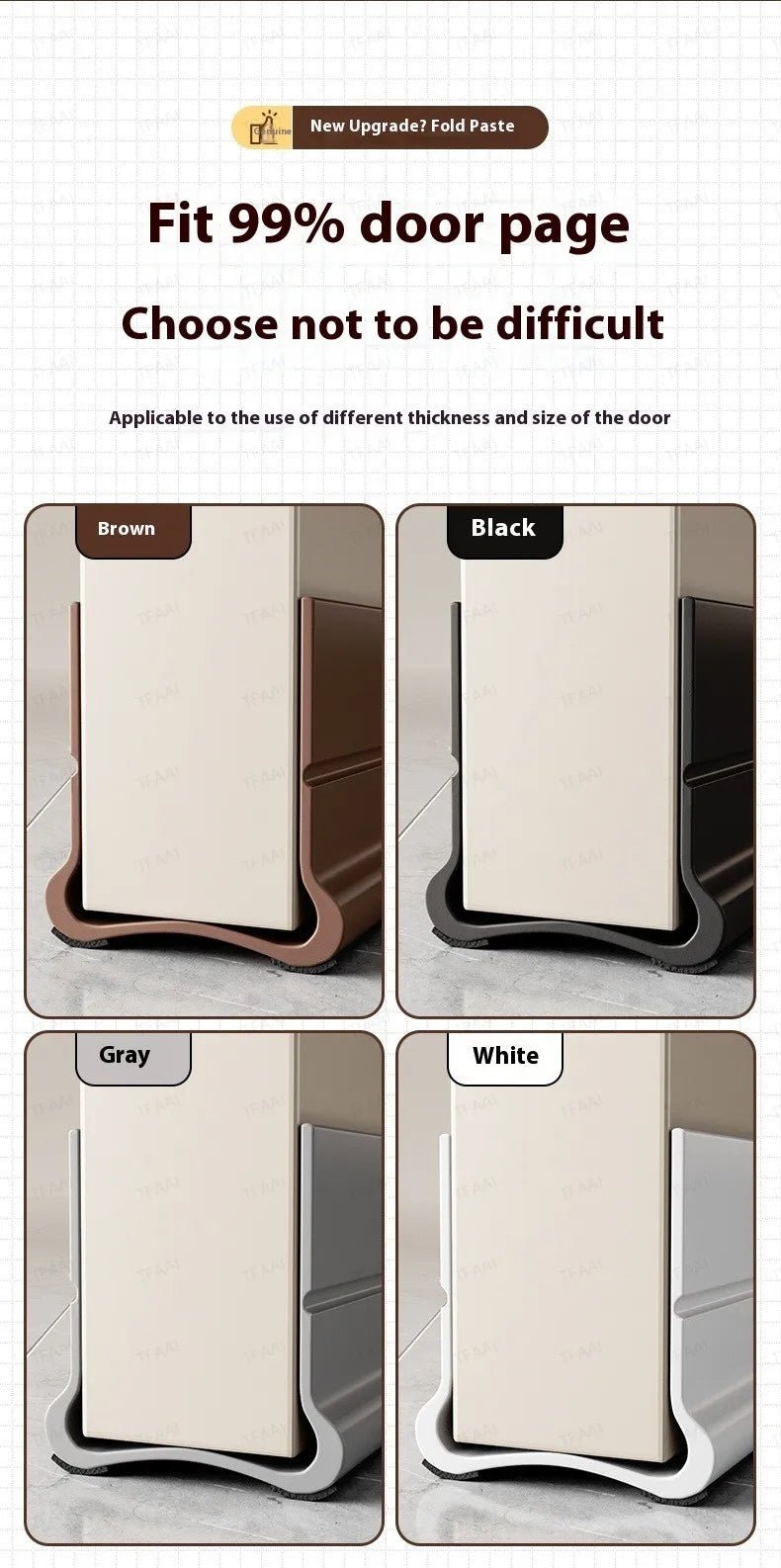 Flexible Door Bottom Sealing Strip Door Gap Soundproofing Wind and Dust Proof Weather Strip Under Door Draft Stopper Tape - VibraStore