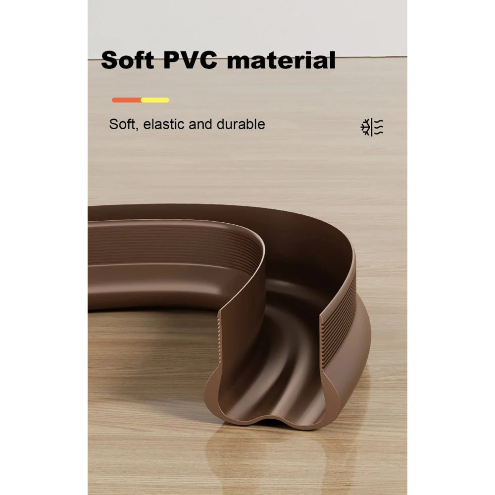 Flexible Door Bottom Sealing Strip Door Gap Soundproofing Wind and Dust Proof Weather Strip Under Door Draft Stopper Tape - VibraStore