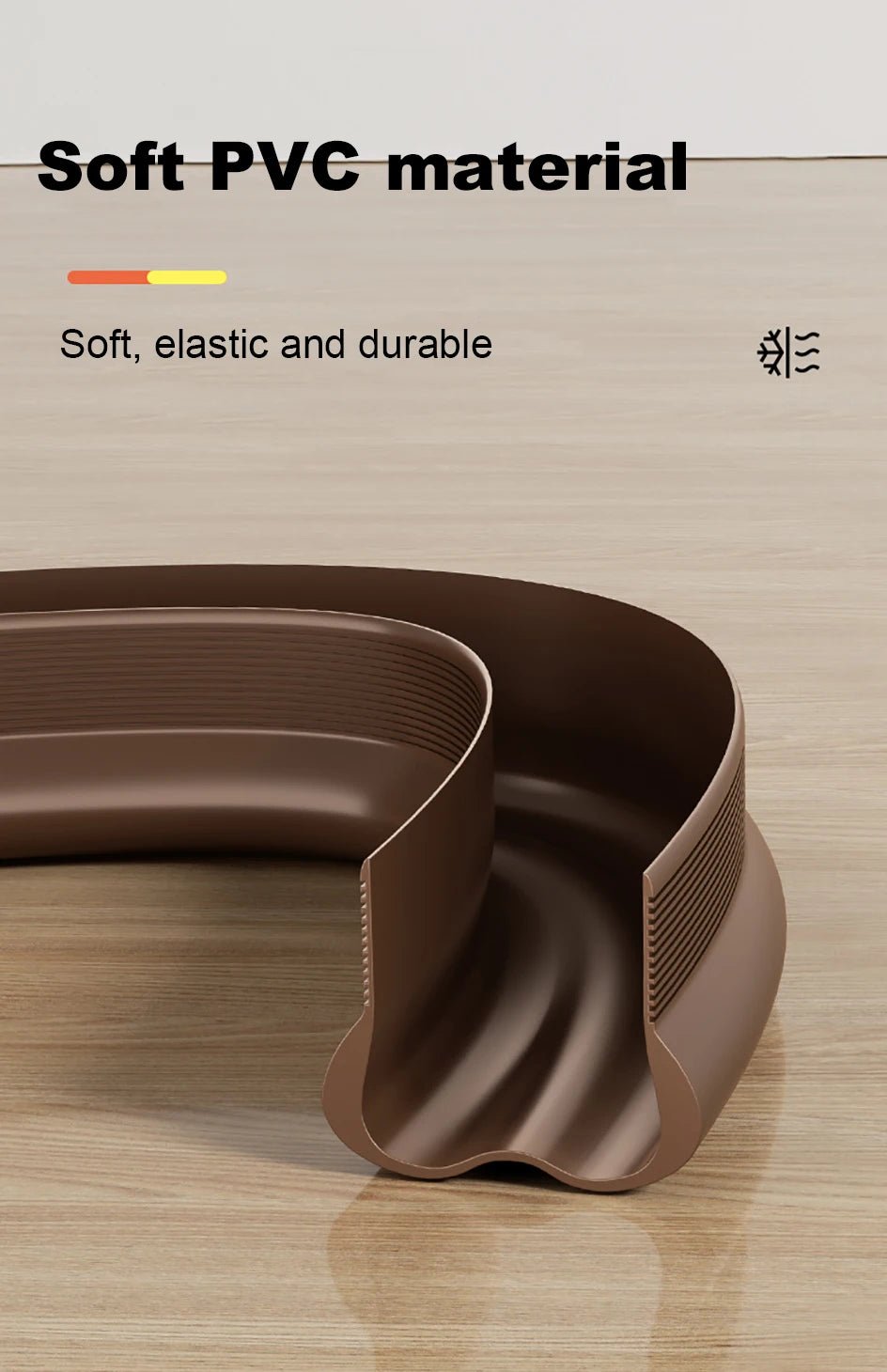 Flexible Door Bottom Sealing Strip Door Gap Soundproofing Wind and Dust Proof Weather Strip Under Door Draft Stopper Tape - VibraStore