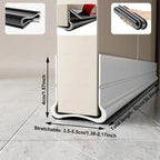 Flexible Door Bottom Sealing Strip Door Gap Soundproofing Wind and Dust Proof Weather Strip Under Door Draft Stopper Tape - VibraStore