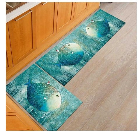 Floor mats, non - slip, oil - proof, household machine washable door mats, bathroom, bathroom, bedside rugs - VibraStore