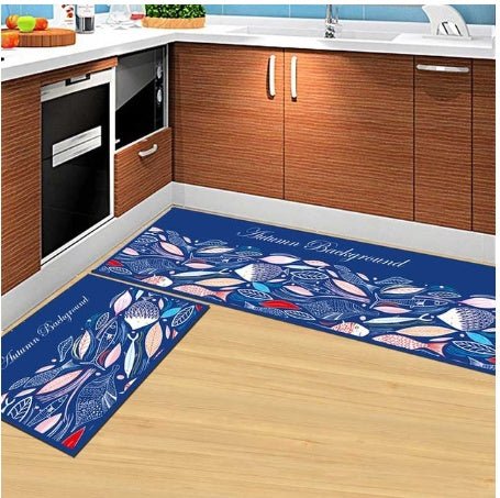 Floor mats, non - slip, oil - proof, household machine washable door mats, bathroom, bathroom, bedside rugs - VibraStore