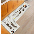 Floor mats, non - slip, oil - proof, household machine washable door mats, bathroom, bathroom, bedside rugs - VibraStore