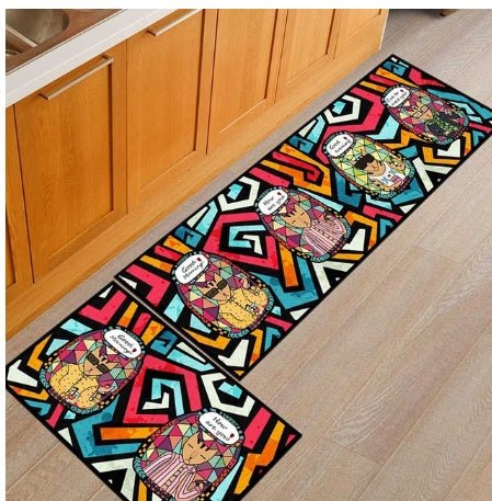 Floor mats, non - slip, oil - proof, household machine washable door mats, bathroom, bathroom, bedside rugs - VibraStore