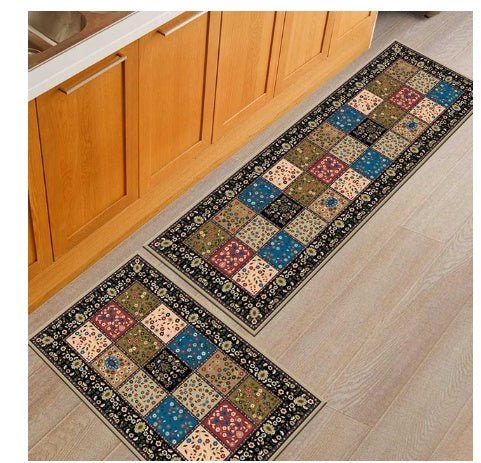 Floor mats, non - slip, oil - proof, household machine washable door mats, bathroom, bathroom, bedside rugs - VibraStore