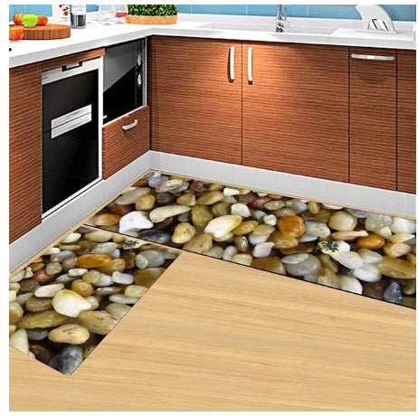 Floor mats, non - slip, oil - proof, household machine washable door mats, bathroom, bathroom, bedside rugs - VibraStore