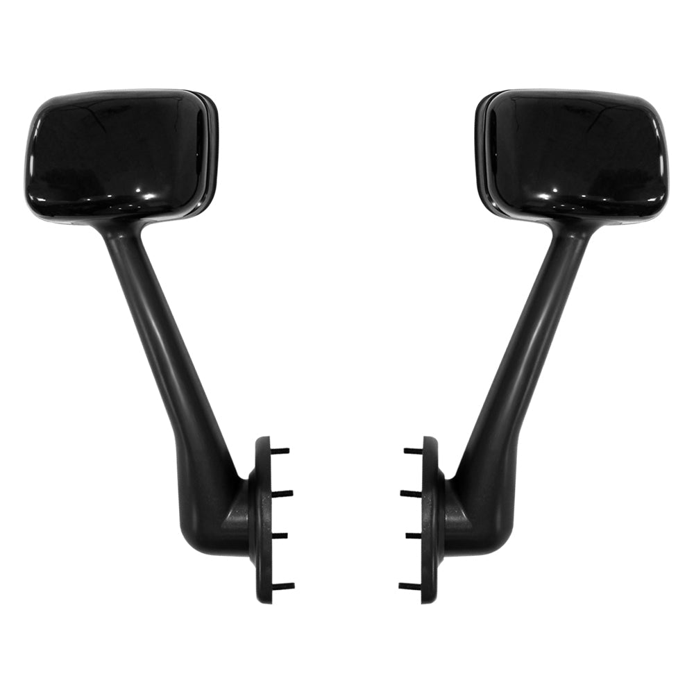 For 2008 - 2016 Freightliner Cascadia Pair Hood Mirrors Black Left,Right Set - VibraStore