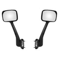 For 2008 - 2016 Freightliner Cascadia Pair Hood Mirrors Black Left,Right Set - VibraStore