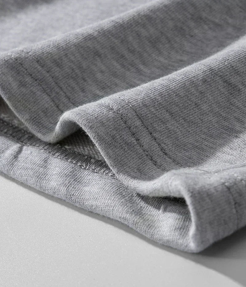 Four season new American loose casual pure gray five quarter sports shorts men's casual pants men shorts - VibraStore