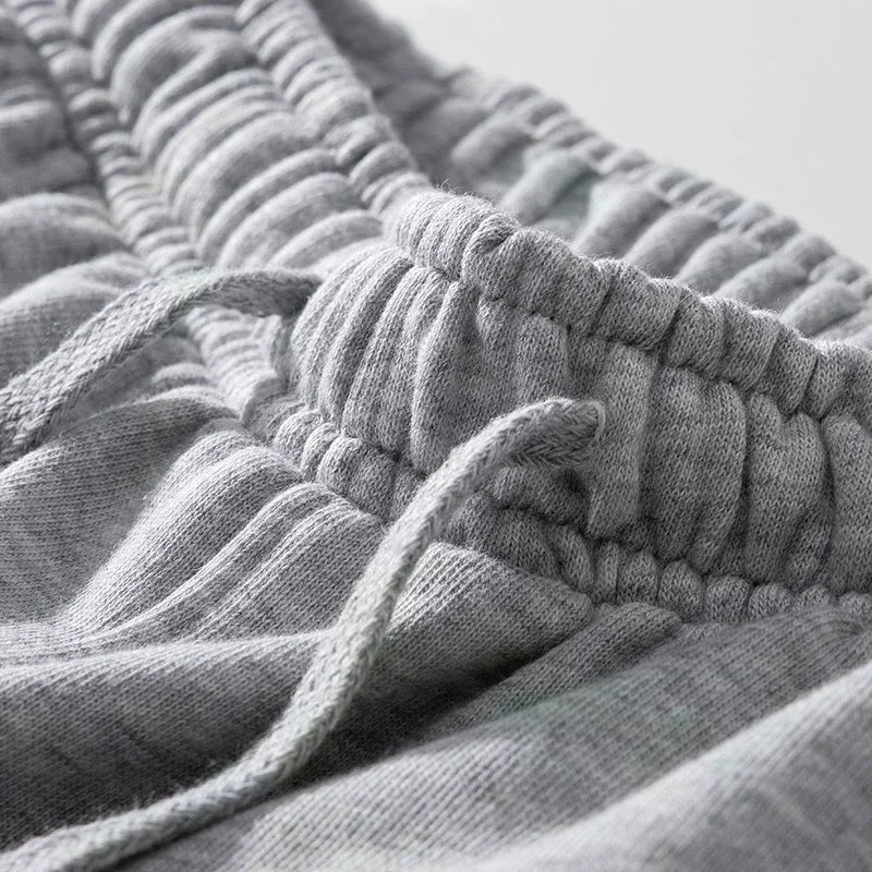 Four season new American loose casual pure gray five quarter sports shorts men's casual pants men shorts - VibraStore