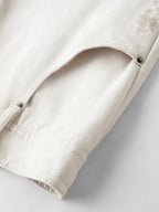 FSLE 2025 Winter Women's Vintage Washed Embroidered Banana Jeans Curved High Waist Wide Leg Trousers Slim Fit Retro Pants - VibraStore