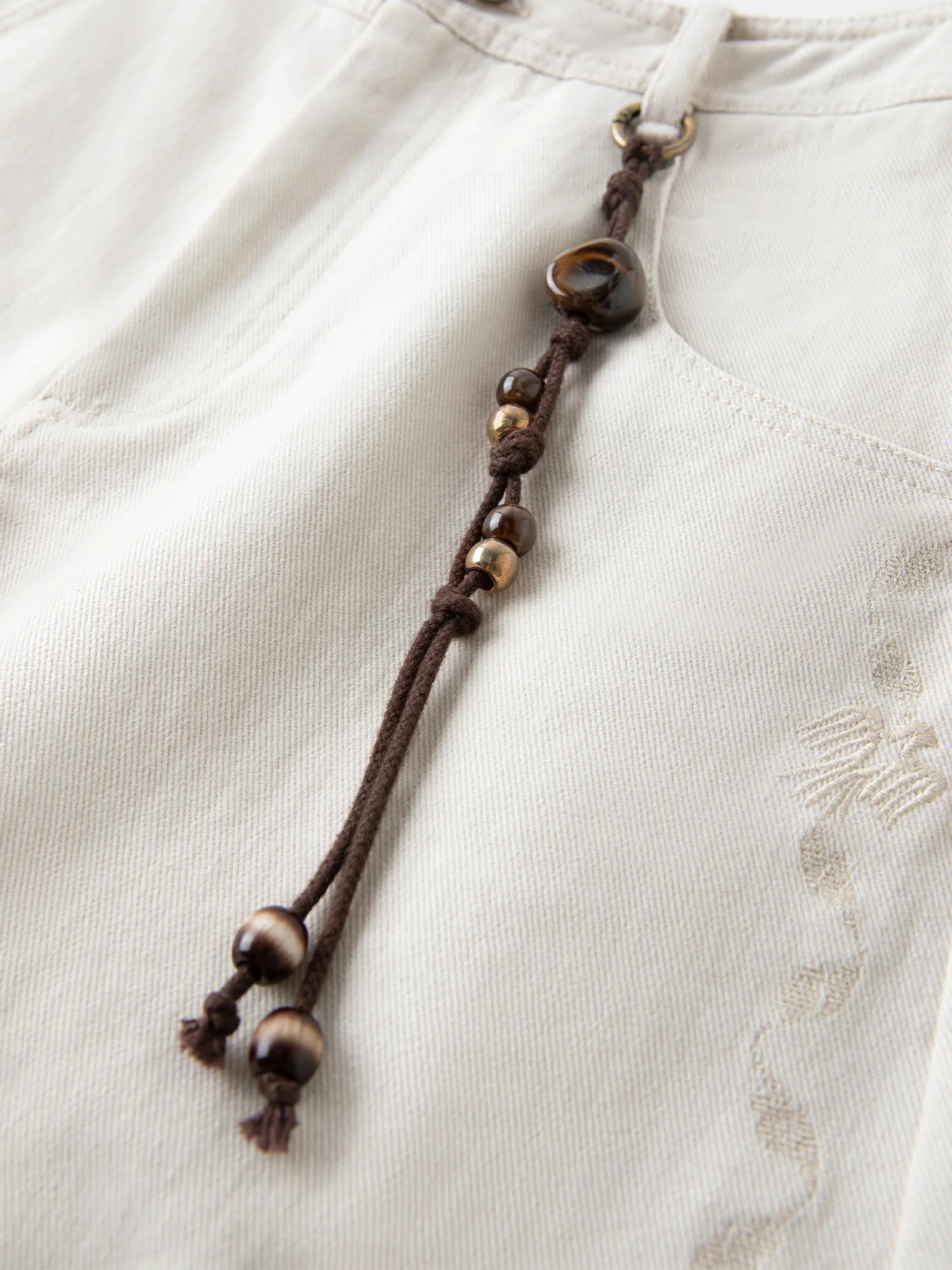 FSLE 2025 Winter Women's Vintage Washed Embroidered Banana Jeans Curved High Waist Wide Leg Trousers Slim Fit Retro Pants - VibraStore