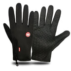 Full Finger Touch Screen Zipper Ski Gloves - VibraStore