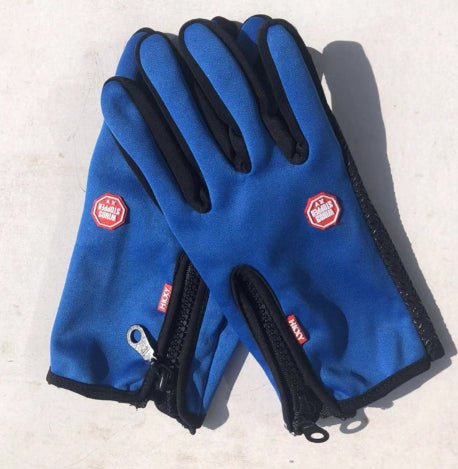 Full Finger Touch Screen Zipper Ski Gloves - VibraStore