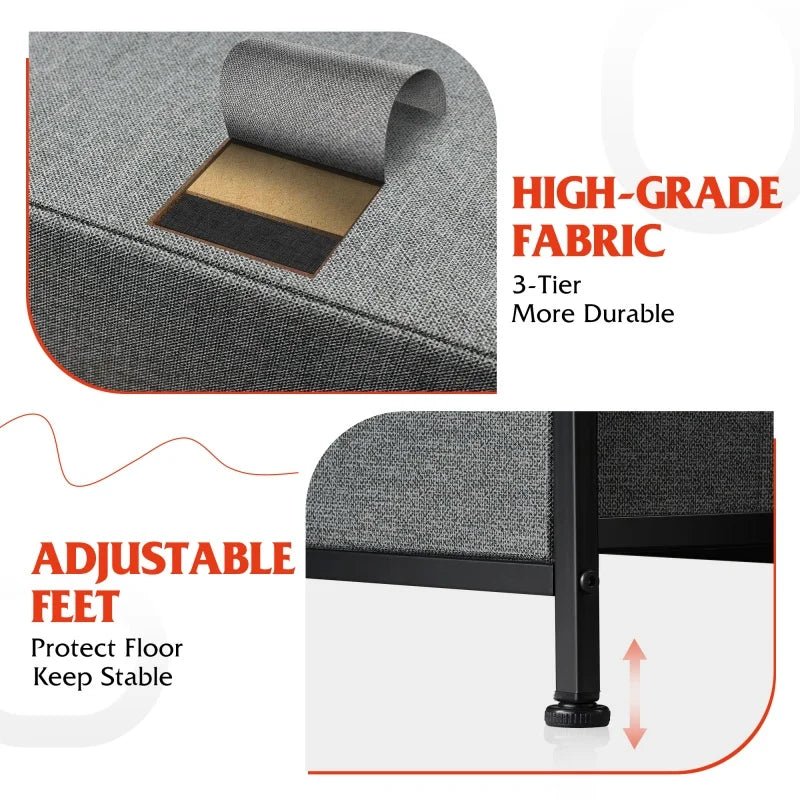 GALAXHERO 8 Drawer Dresser Wide Fabric Storage Chest with Deep Drawers for Bedroom Living Room Closet Organizer - VibraStore