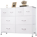 GALAXHERO 8 Drawer Dresser Wide Fabric Storage Chest with Deep Drawers for Bedroom Living Room Closet Organizer - VibraStore