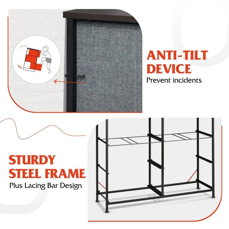 GALAXHERO 8 Drawer Dresser Wide Fabric Storage Chest with Deep Drawers for Bedroom Living Room Closet Organizer - VibraStore