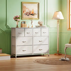 GALAXHERO 8 Drawer Dresser Wide Fabric Storage Chest with Deep Drawers for Bedroom Living Room Closet Organizer - VibraStore