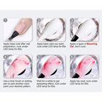 Gel floreciente para uñas, gel funcional con efecto de extensión de flores, fácil de aplicar para principiantes, salón en casa, manicura artística para uñas - VibraStore