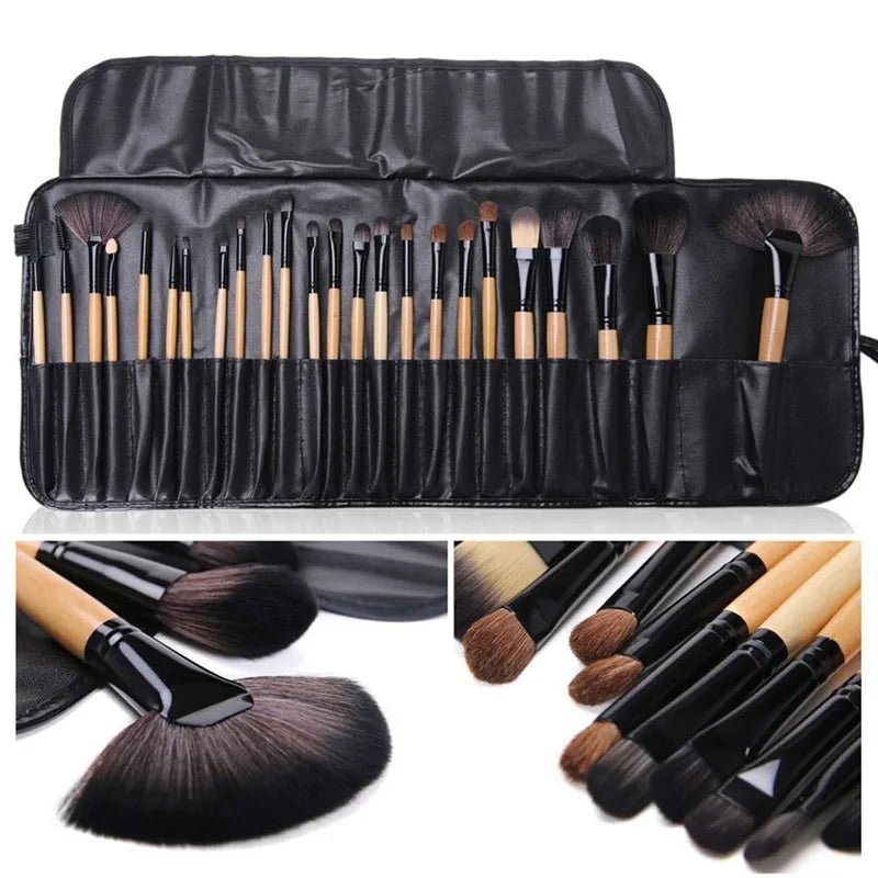 Gift Bag Of 24 Makeup Brush Sets Professional Cosmetics. - VibraStore
