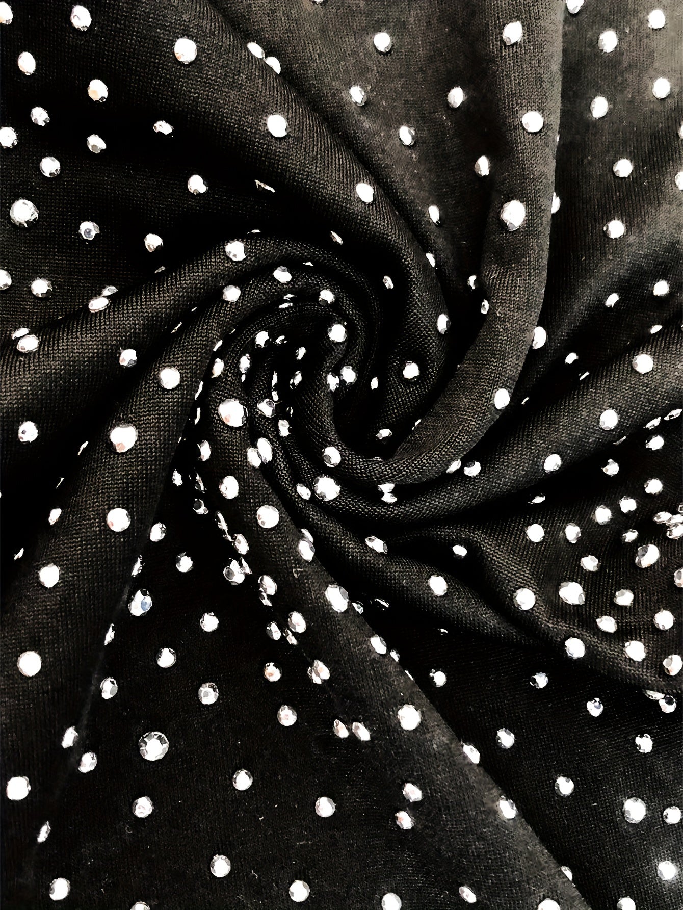 Glitzy Y2K Halter Dress with Sparkling Rhinestones - Alluring Cut Out Detail, Seductive Style - Perfect for Nightclub Parties & Special Events - Womens Fashion Clothing - VibraStore