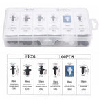 GM Rivet OPP Bag Or Box 6 Kinds of Auto Parts Quick Fastening Plastic Buckle 100 Pieces Mixed - VibraStore