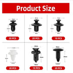 GM Rivet OPP Bag Or Box 6 Kinds of Auto Parts Quick Fastening Plastic Buckle 100 Pieces Mixed - VibraStore