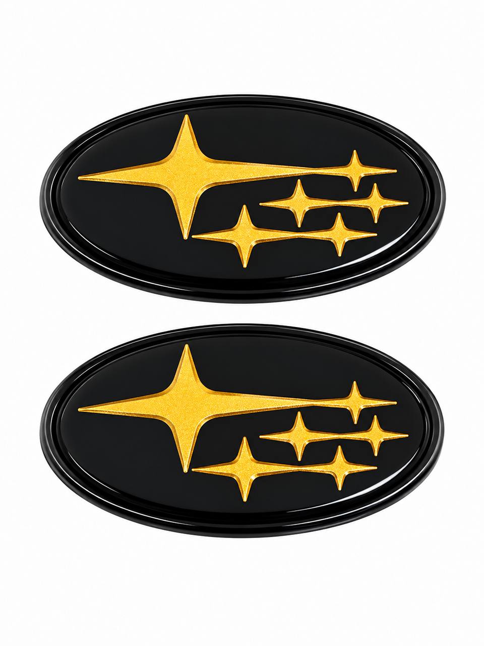2Pcs Acrylic Car Front Rear Logo Emblem Sticker For Subaru STI XV Impreza BRZ WRX Legacy Outback Auto Hood Trunk Badge Cover 2015/2019