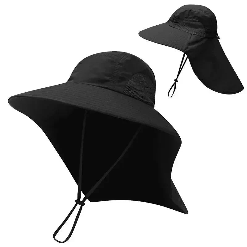 Gorra de béisbol de ala ancha para hombre y mujer, sombrero con solapa, protector de cuello, refrigeración, Safari, senderismo, pesca, aire libre - VibraStore